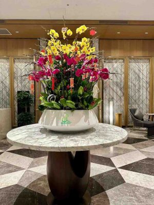 Chậu composite trang trí cho biệt thự